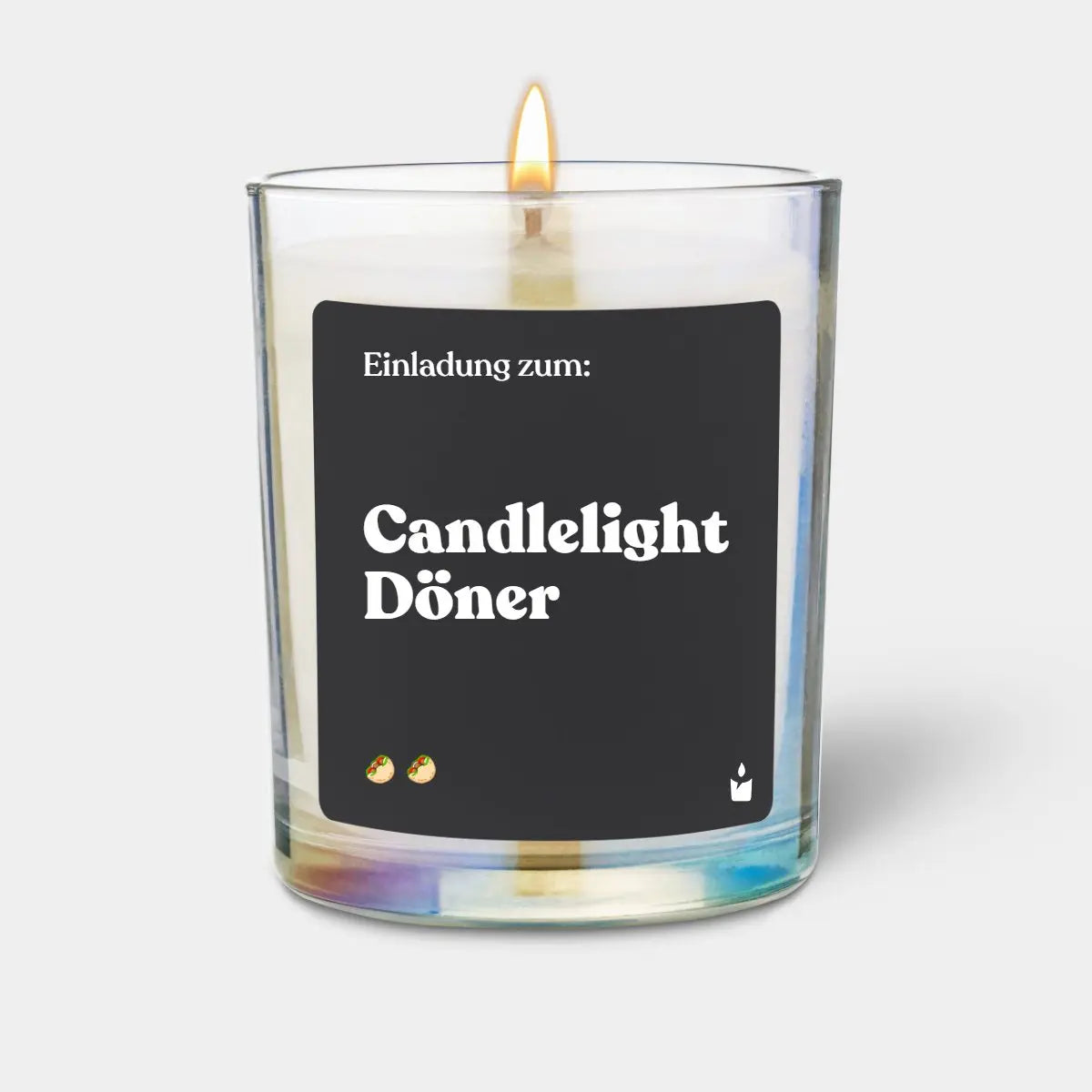 Duftkerze Rainbow Woody Candlelight Döner von ChattyCandles