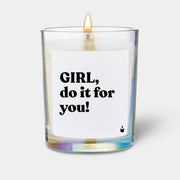 Duftkerze Rainbow Woody Girl, do it for you! von ChattyCandles