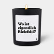 Duftkerze Schwarz Flowery Wo ist eigentlich Bielefeld? von ChattyCandles