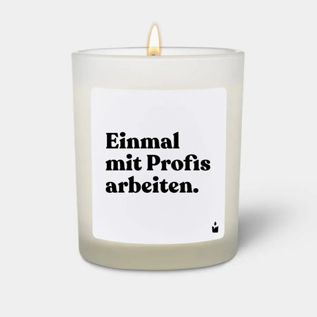 Duftkerze Weiss Flowery Einmal mit Profis arbeiten. von ChattyCandles