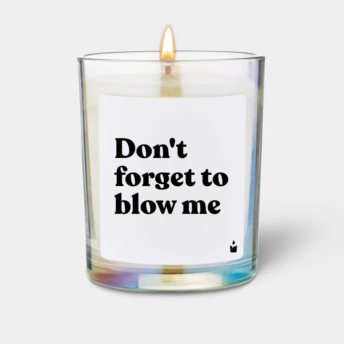Duftkerze Rainbow Woody Don't forget to blow me von ChattyCandles