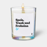 Duftkerze Rainbow Flowery Speis, Trank und Frohsinn von ChattyCandles
