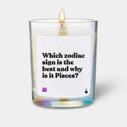 Duftkerze Rainbow Flowery Which zodiac sign is the best and why is it Pisces? von ChattyCandles