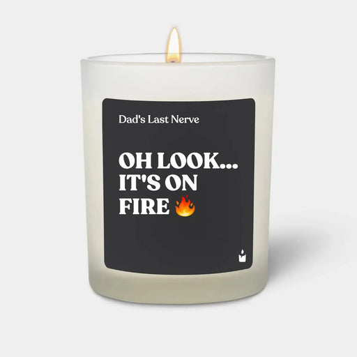 Duftkerze Flowery Dad's last nerve is on fire von ChattyCandles