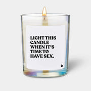 Duftkerze Rainbow Woody Light this candle when it's time to have sex. von ChattyCandles