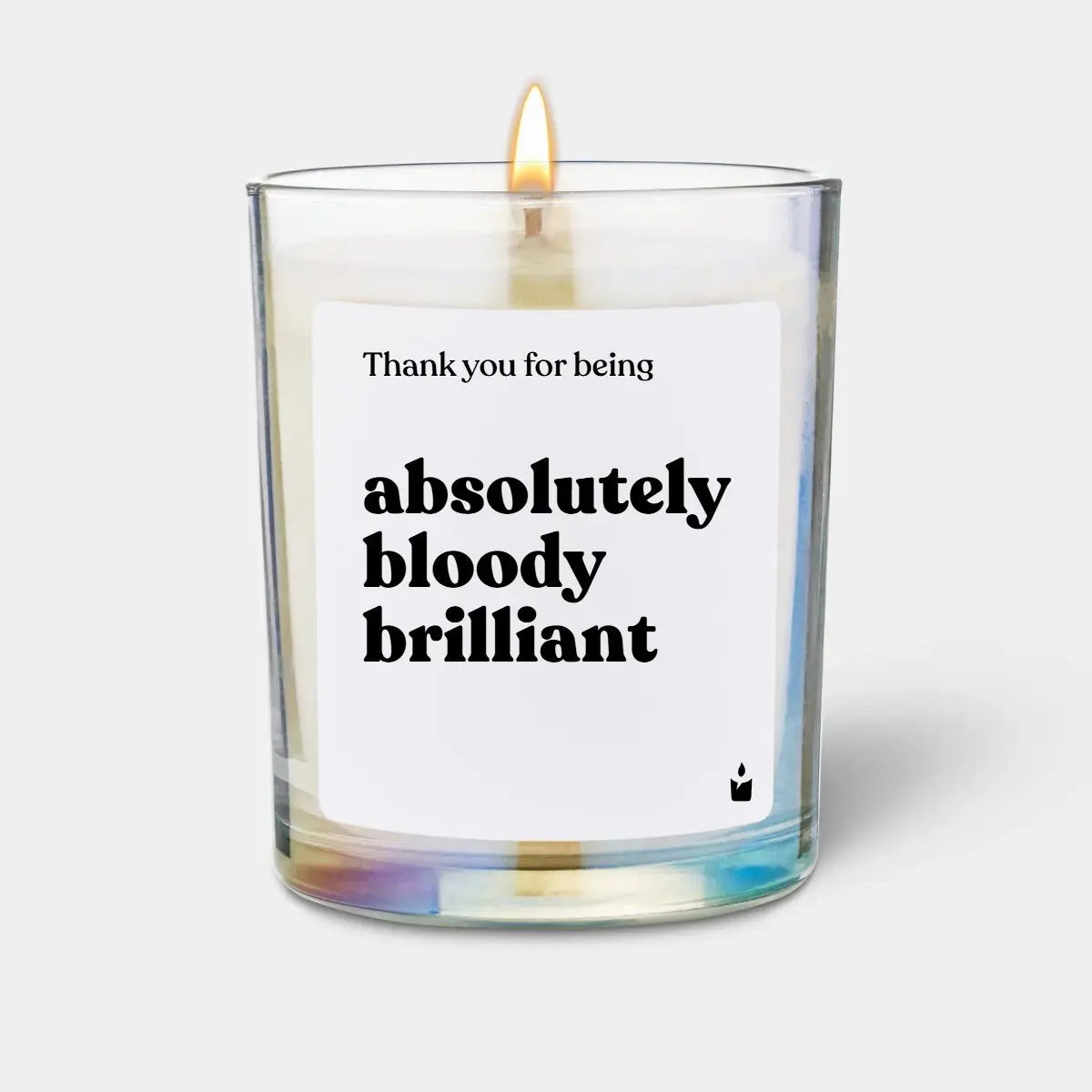 Duftkerze Rainbow Woody Thank you for being absolutely bloody brilliant von ChattyCandles