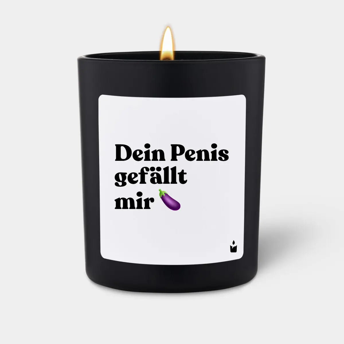 Duftkerze Schwarz Woody Dein Penis gefällt mir von ChattyCandles