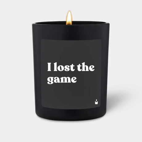 Duftkerze Schwarz Flowery I lost the game von ChattyCandles