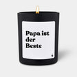 Duftkerze Schwarz Flowery Papa ist der Beste von ChattyCandles