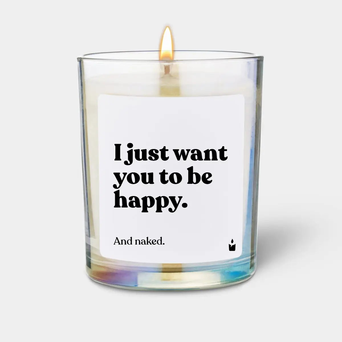 Duftkerze Rainbow Woody I just want you to be happy. And naked. von ChattyCandles