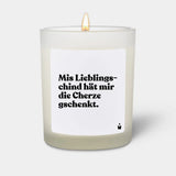 Duftkerze Weiss Flowery Mis Lieblings-chind hät mir die Cherze gschenkt. von ChattyCandles