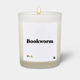 Duftkerze Weiss Flowery Bookworm von ChattyCandles