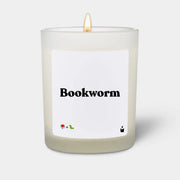 Duftkerze Weiss Flowery Bookworm von ChattyCandles