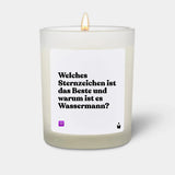 Duftkerze Weiss Flowery Welches Sternzeichen ist das Beste und warum ist es Wassermann? von ChattyCandles