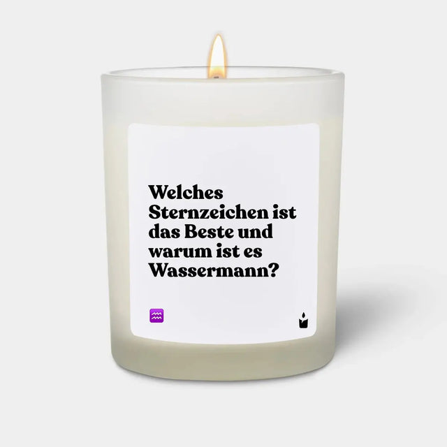 Duftkerze Weiss Flowery Welches Sternzeichen ist das Beste und warum ist es Wassermann? von ChattyCandles