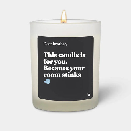 Duftkerze Weiss Woody This candle is for you. Because your room stinks von ChattyCandles