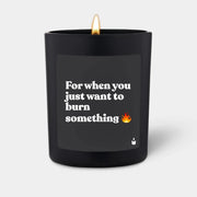 Duftkerze Schwarz Woody For when you just want to burn something von ChattyCandles