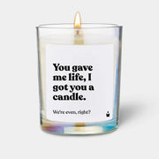 Duftkerze Rainbow Flowery You gave me life, I got you a candle. von ChattyCandles