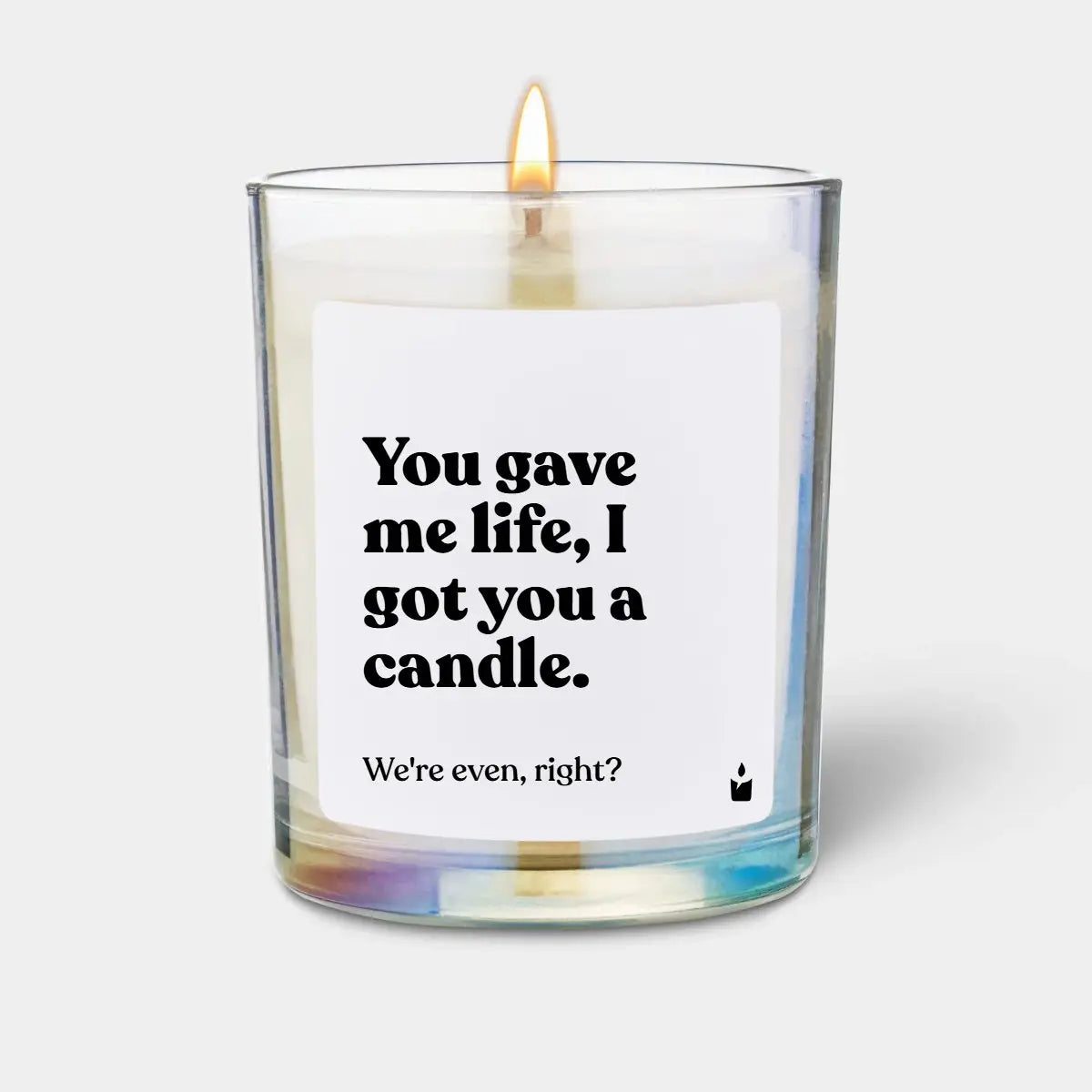 Duftkerze Rainbow Flowery You gave me life, I got you a candle. von ChattyCandles