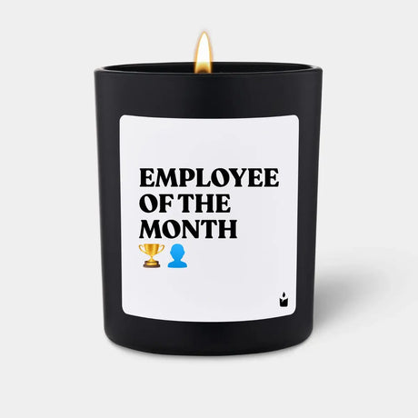 Duftkerze Schwarz Woody Employee of the month von ChattyCandles