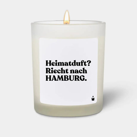 Duftkerze Weiss Flowery Heimatduft? Riecht nach Hamburg. von ChattyCandles