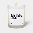 Duftkerze Weiss Flowery Ich liebe dich. von ChattyCandles