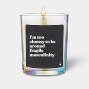 Duftkerze Rainbow Woody I'm too clumsy to be around fragile masculinity von ChattyCandles
