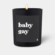 Duftkerze Schwarz Flowery baby gay von ChattyCandles