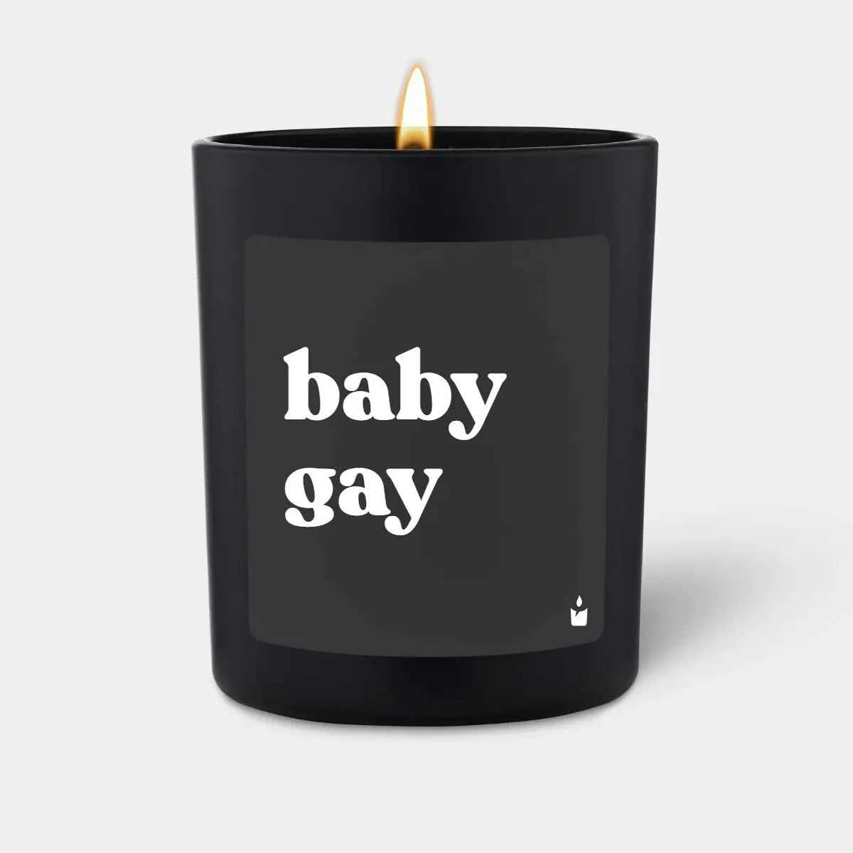 Duftkerze Schwarz Flowery baby gay von ChattyCandles