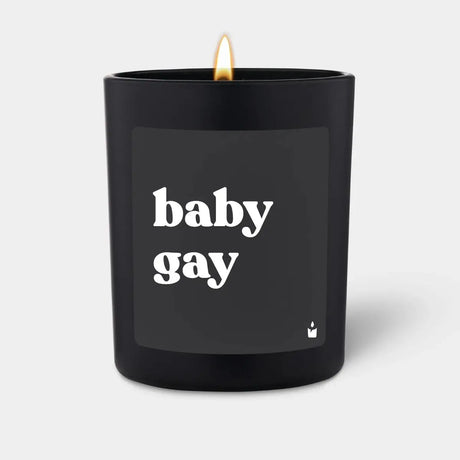 Duftkerze Schwarz Flowery baby gay von ChattyCandles