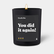 Duftkerze Schwarz Flowery You did it again! von ChattyCandles