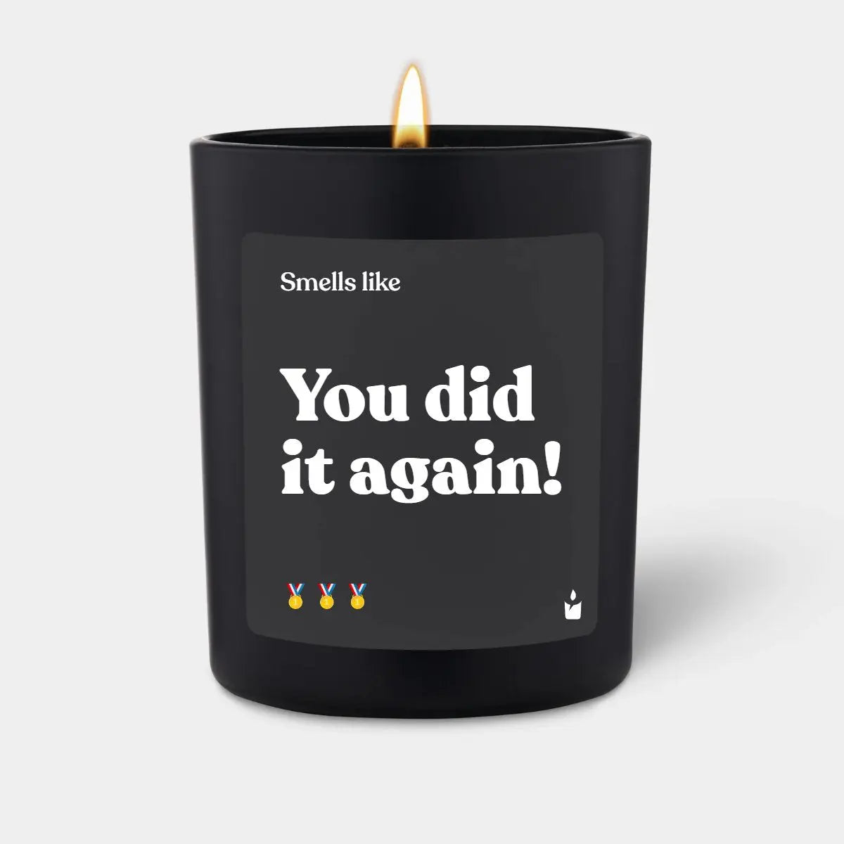 Duftkerze Schwarz Flowery You did it again! von ChattyCandles