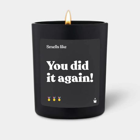 Duftkerze Schwarz Flowery You did it again! von ChattyCandles