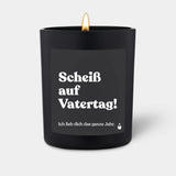 Duftkerze Schwarz Woody Scheiß auf Vatertag! Ich lieb dich das ganze Jahr. von ChattyCandles