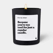 Duftkerze Schwarz Woody For my sister because you’re too cool for just a regular candle. von ChattyCandles