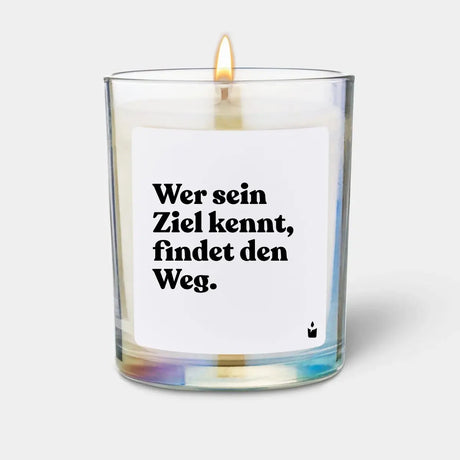Duftkerze Rainbow Woody Wer sein Ziel kennt, findet den Weg. von ChattyCandles