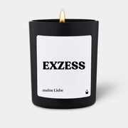 Duftkerze Schwarz Woody Exzess von ChattyCandles