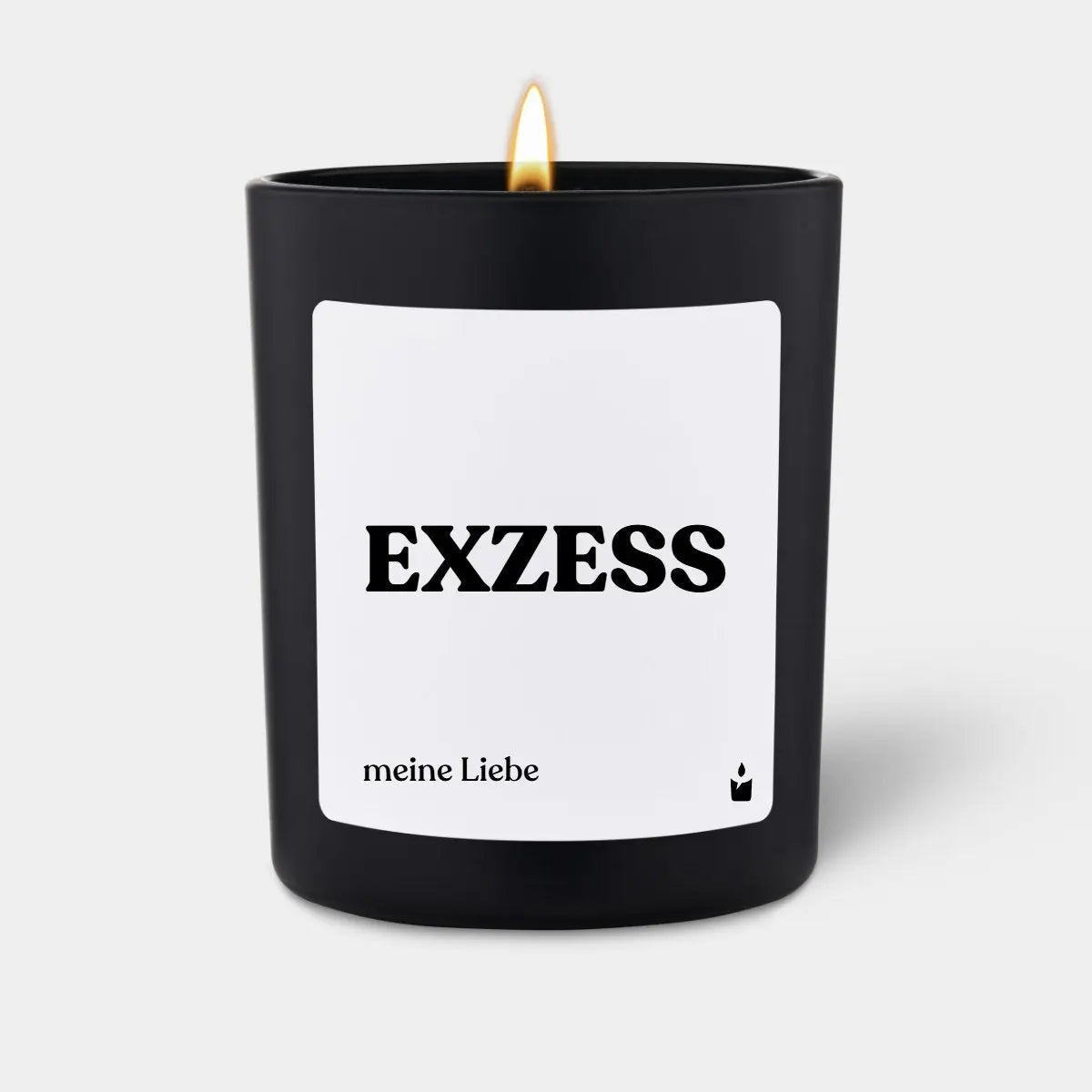 Duftkerze Schwarz Woody Exzess von ChattyCandles