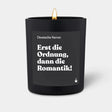 Duftkerze Schwarz Woody Erst die Ordnung, dann die Romantik! von ChattyCandles