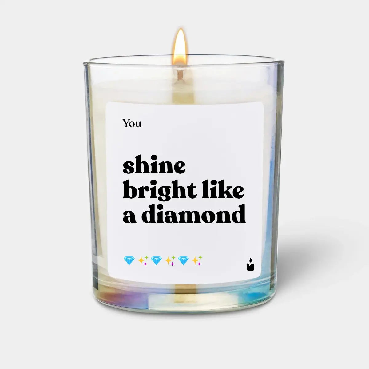 Duftkerze Rainbow Woody You shine bright like a diamond von ChattyCandles