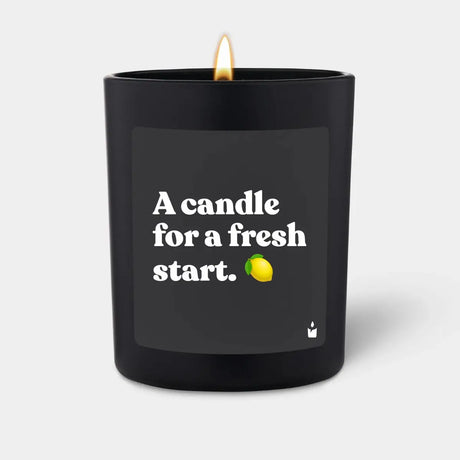 Duftkerze Schwarz Woody A candle for a fresh start. von ChattyCandles