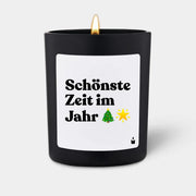 Duftkerze Schwarz Woody Schönste Zeit im Jahr von ChattyCandles