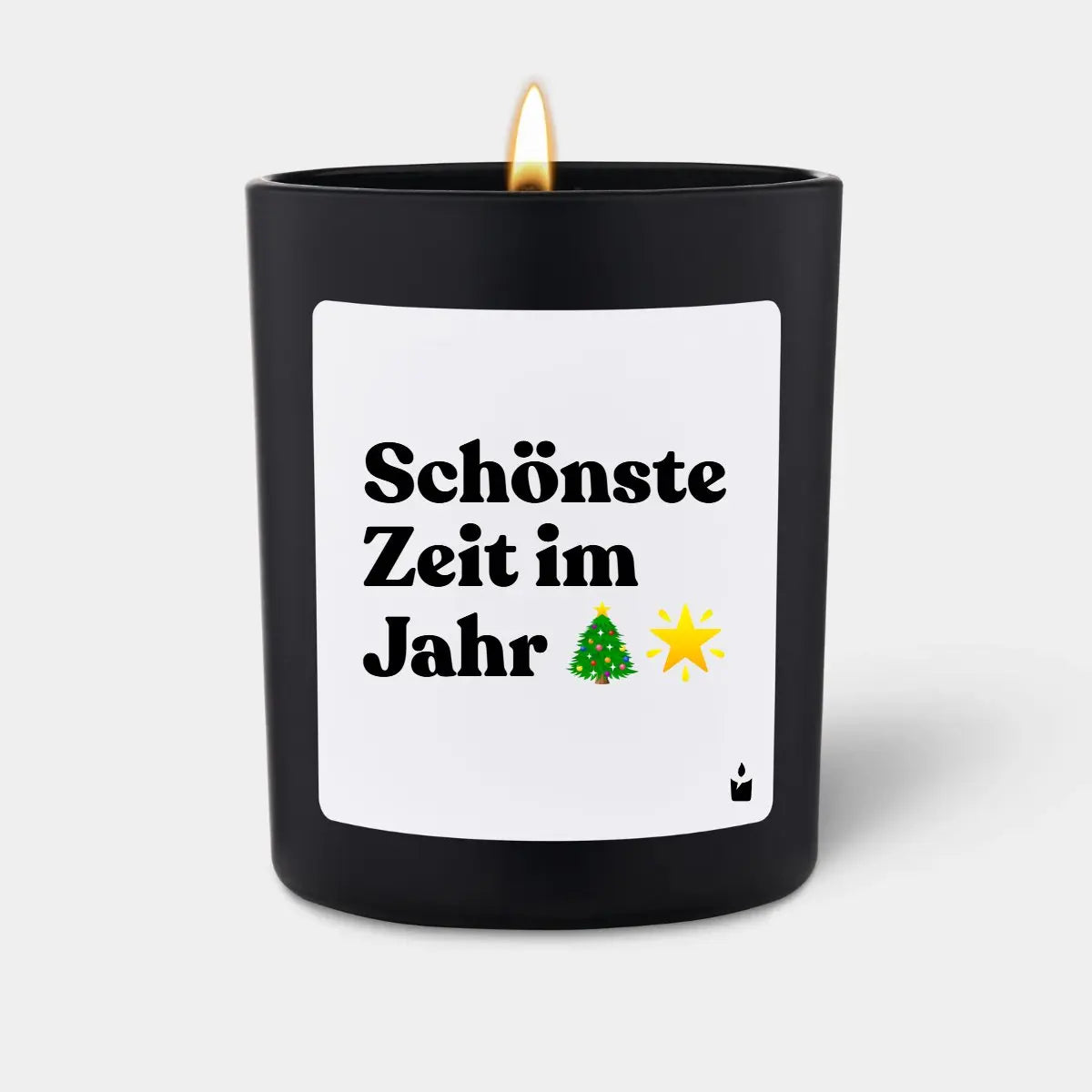 Duftkerze Schwarz Woody Schönste Zeit im Jahr von ChattyCandles