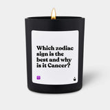 Duftkerze Schwarz Flowery Which zodiac sign is the best and why is it Cancer? von ChattyCandles