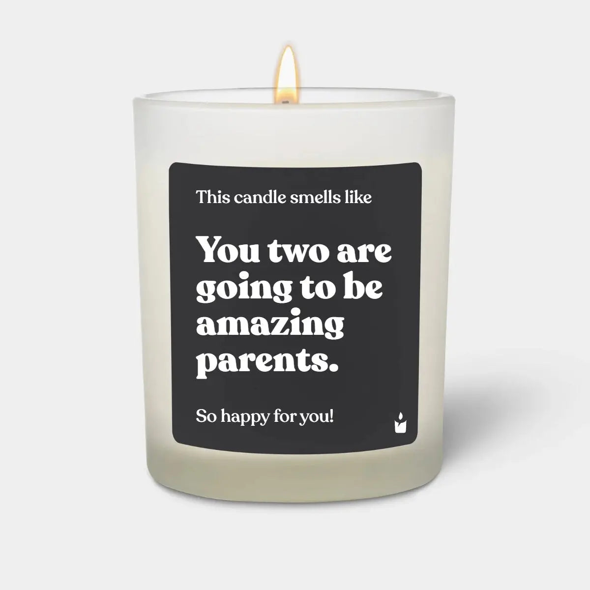 Duftkerze Weiss Woody You two are going to be amazing parents. von ChattyCandles