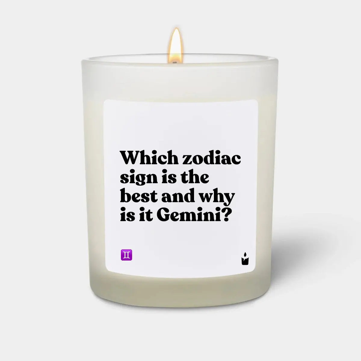 Duftkerze Weiss Flowery Which zodiac sign is the best and why is it Gemini? von ChattyCandles