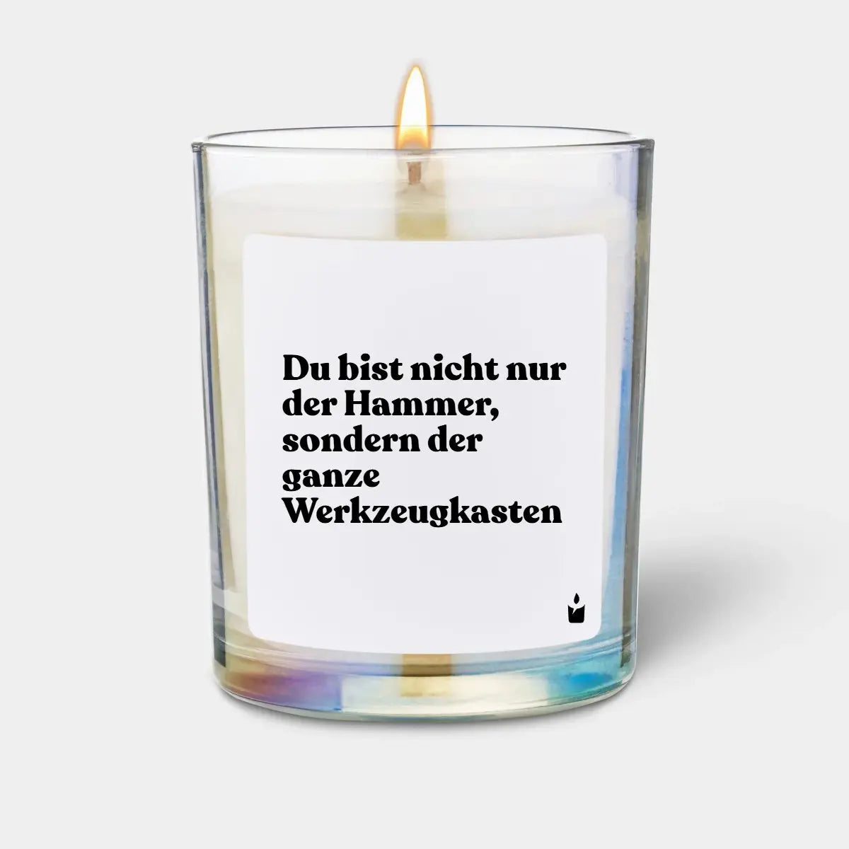 Duftkerze Rainbow Flowery Du bist nicht nur der Hammer, sondern der ganze Werkzeugkasten von ChattyCandles