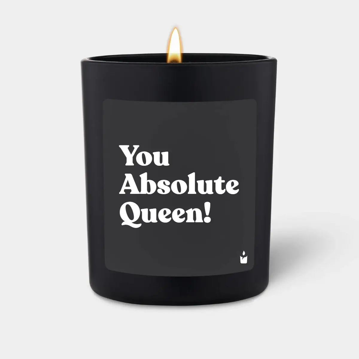 Duftkerze Schwarz Woody You Absolute Queen! von ChattyCandles