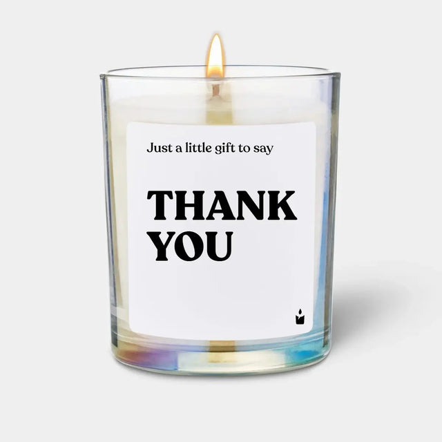 Duftkerze Rainbow Woody Just a little gift to say thank you von ChattyCandles