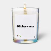 Duftkerze Rainbow Flowery Bücherwurm von ChattyCandles